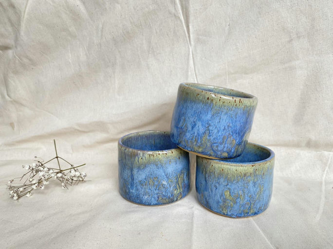 Handmade Ceramic cup for cortados, cappuccinos