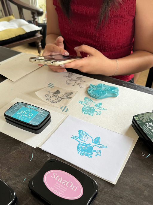 Blockprinting met Sofbeos